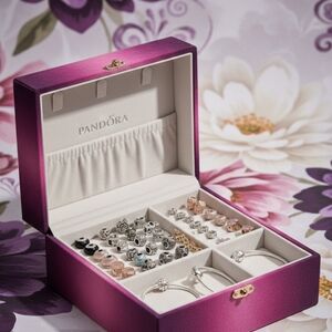 Large Pandora Jewelry Bundle -51pc Lot